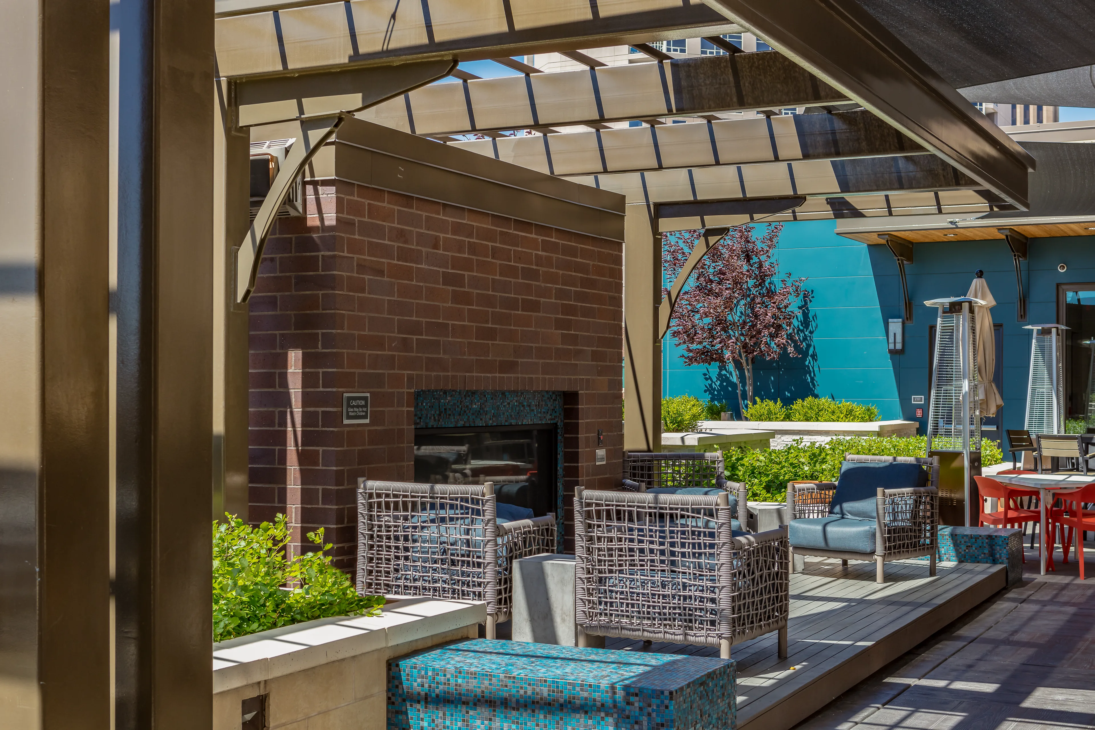 STAND-IN BRANDON TO VET — Residence Inn deck with downtown Boise skyline context